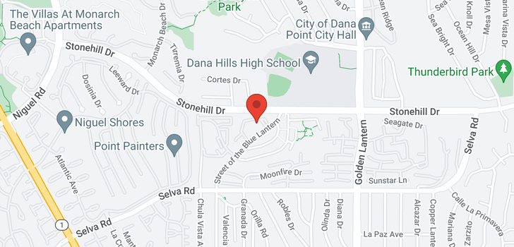 map of 24452 Lantern Hill Dana Point, CA 92629